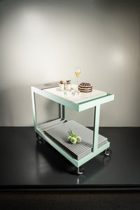 Chef Tino Light Trolley - Pastel Mint/Grey