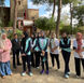 Mike McHugo with staff and students of Education for All's boarding house number three, which was badly damaged in last week's earthquake. This photo was taken Sept. 14, 2022.