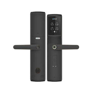 Lockly Secure Lux Mortise Lock in Brass