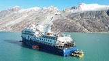 The Ocean Explorer expedition ship ran aground in the Alpefjord in Northwest Greenland National Park on Sept. 11.
